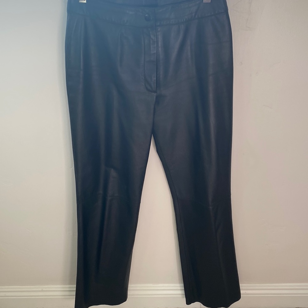 Lamb skin leather pant
